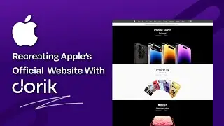 Recreating Apple's Official Website From Scratch In One Take | Time-Lapse | Apple | Dorik