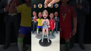 Watch Neymar, Taylor Swift, Xavi, Trevor Noah, and Ronaldo Bobble Their Heads in Clay!