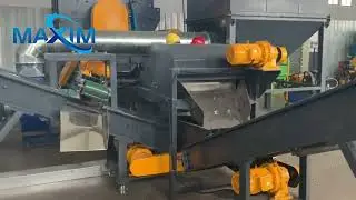 Waste motor rotor crushing and sorting line