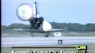 CNN Coverage of The STS-62 Landing