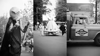 shooting a UFO FESTIVAL on the DIANA F+ in black and white film