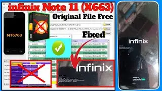 Infinix Note 11 Flashing | SP Flash Tool | Infinix Note 11 dl image fail Fix | Infinix X663 Flashing