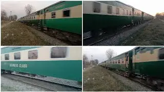 Pakistan railway - train passing View