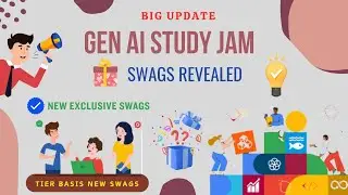 ✔️ Gen AI Study Jam Swags Revealed || Checkout now Tier Based Swags || Exclusive Swags🎁 #genai 2024🚀