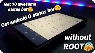 how to change status bar on android without ROOT