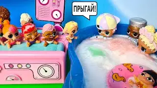 МУЛЬТИК КУКЛЫ ЛОЛ👶👶 ПЕННАЯ ВЕЧЕРИНКА В ДЕТСКОМ САДИКЕ🧼  Куклы LOL сюрприз смешные мультики ДАРИНЕЛКА