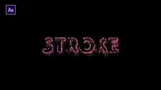 After Effects Tutorial| Particles Stroke Text animation in Particular Plugin