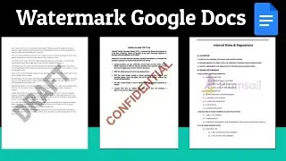 Add a Watermark to a Google Doc