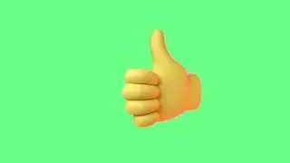 Thumbs Up Like Animation Green Matte | Thumbs Up Green Screen | Chroma Key | Sky Fx