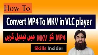 Convert MP4 to MKV VLC | convert mp4 to mkv free | VLC media  player tutorial 7 | Skills Insider