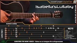 The Promised Neverland OST - Isabella’s Lullaby - Fingerstyle Guitar Cover  TABS Tutorial