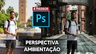 4 PASSOS para combinar A PERSPECTIVA E AMBIENTE NO PHOTOSHOP