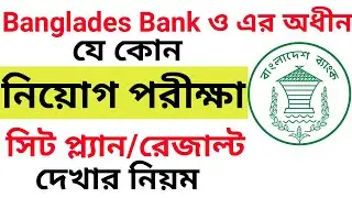 e-recruitment Bangladesh bank jobs admit card, exam date, seat plan, results 2024