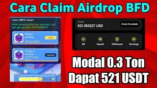 Cara Claim BFD Coin ke Exchange, Modal 0.3 Dapat 521 USDT 💸💸