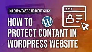 WordPress Content Copy Protection | WP Content Copy Protection & No Right Click | WordPress