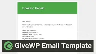 GiveWP Email Template