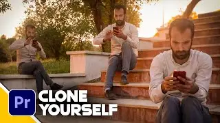 Premiere Pro 2023 Tutorial : Clone Yourself in Premiere Pro ( Mask Tool )
