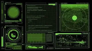 Green Hacker Screen FREE HUD Background loop