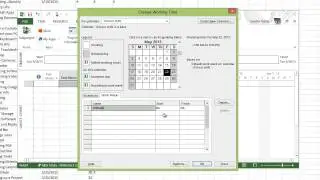 Microsoft Project - Setting up a Calendar