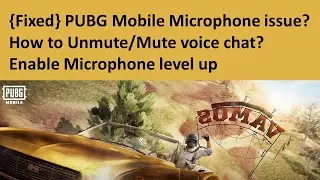 {Fixed} PUBG Mobile Microphone issue? How to Unmute/Mute voice chat?