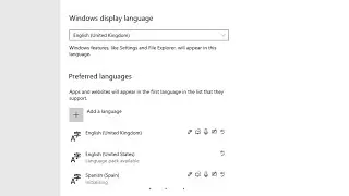 How to Change Language In Windows 10  | Display Language Settings in Windows