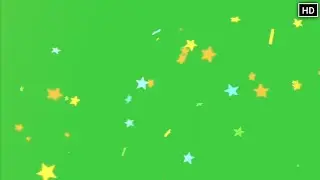 Flying stars green screen animation effect HD video | Chroma key Animation | Crazy Editor