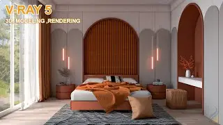 Vray 5 Sketchup interior | Realistic Render Settings for bedroom #14