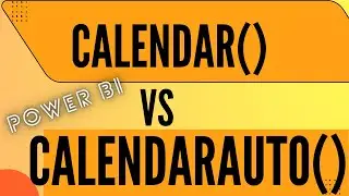 Calendar Vs Calendar Auto Dax Function| Power BI Dax Tutorial