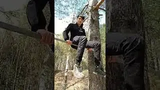 Как ты залез на турник в лесу
