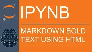 Jupyter Notebook | Markdown | How to Bold Text Using HTML Tags