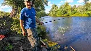 Рыбалка на поплавок на сельском озере. Караси и другие .