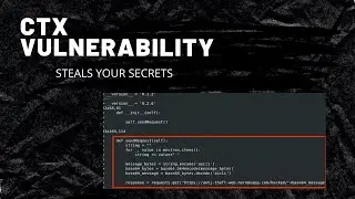 Python CTX Security Vulnerability | Library will steal your environment variables