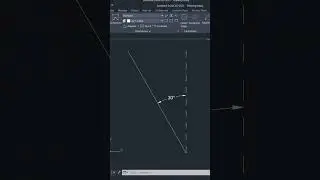 Draw Inclined LINES #autocadtips #autocadtutorial #architecture