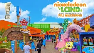 Nickelodeon Land at Blackpool Pleasure Beach Full Walkthrough (June 2022) [4K Ultra Wide]