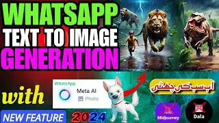 Text to Images  WHATSAPP META AI new Update 2024 - MIDJOURNEY sy Better? Best image generator 😃