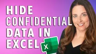 How to Hide Confidential Data in Excel - Hiding Social Security Numbers & Credit Card Numbers