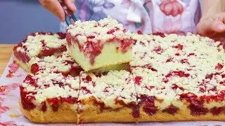 Ягодный Пирог с Клубникой Сочный и Пышный