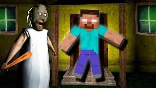 GRANNY vs HEROBRINE ATTACK GRANNY's HOUSE Granny Funny Animation part 14