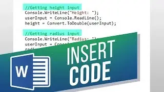 How to Insert Code Snippet in Word