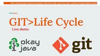 git life cycle | git remote repo | local repo| git add | git commit | git push | git pull |okay java