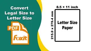 How to convert legal size pdf to letter size in Foxit PDF Editor