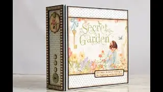 Secret Garden scrapbook. Graphic45 paper collection.