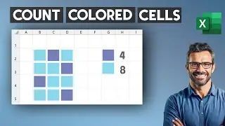 How to count colored cells in Excel  - COUNT CELLS BY COLOR