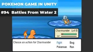 Make A Game Like Pokemon in Unity | #94 - Improving Battles from Water