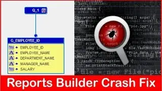 Oracle Reports Builder 11gR2 and 12C 64-bit crash when viewing Data Model