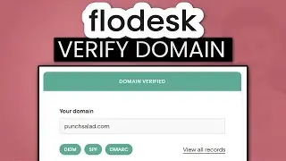 Verify Your Domain in Flodesk | 2024 (Flodesk Course #10)