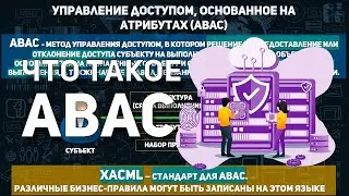 ABAC | АТРИБУТНОЕ УПРАВЛЕНИЕ ДОСТУПОМ