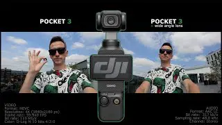 DJI Osmo POCKET 3 wide angle lens test 4K 60 fps cinematic footage