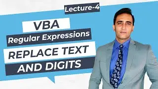 VBA Regularl expressions - Replace Text and Digits Part4
