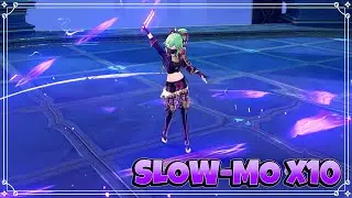 kuki shinobu in 1000% Slow Motion animation - Genshin Impact